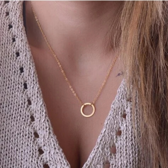 Jewelry - 2 for $20 Circle Pendant Eternity Necklace